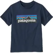 Patagonia Kids' P-6 Logo T-Shirt New Navy
