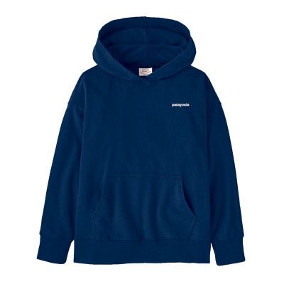 Patagonia K's Hoody Sweatshirt P-6 Logo: New Navy
