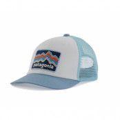 Patagonia K's Trucker Hat Ridge Rise Stripe: Light Plume Grey