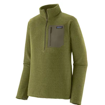 Patagonia M R1 Air Zip Neck Caper Green