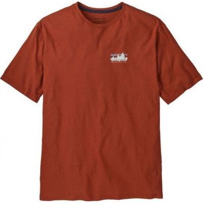 Patagonia Men's 73 Skyline Organic T-Shirt Burnished Red