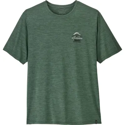 Patagonia Men's Capilene Cool Daily Shirt - Great Waves Canopy Green - Light Canopy Green X-dye