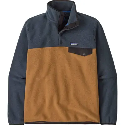 Patagonia Men's Lightweight Synchilla Snap-T Fleece Pullover Deer Brown