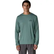 Patagonia Men's Long Sleeved Capilene Cool Daily Shirt Cloud Crag Blue Sage - Light Blue Sage X-dye