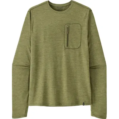 Patagonia Men's Long Sleeved Capilene Cool Sun Shirt Caper Green - Buckhorn Green X-dye