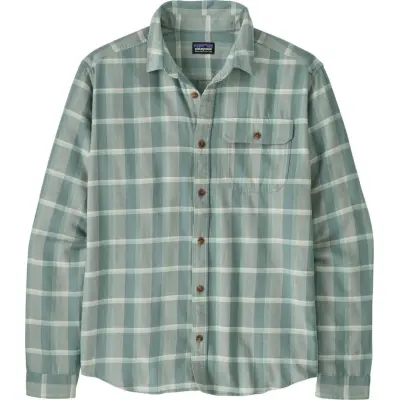 Patagonia Men's Long-Sleeved Lightweight Fjord Flannel Shirt Marine Layer: Blue Sage