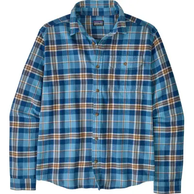 Patagonia Men's Long-Sleeved Lightweight Fjord Flannel Shirt Prime: Shore Blue