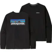 Patagonia Men's Longsleeve P-6 Logo Responsibili-Tee Black