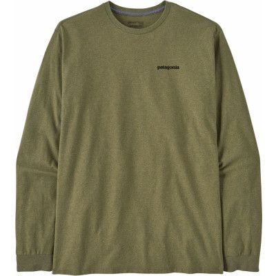 Patagonia Men's Longsleeve P-6 Logo Responsibili-Tee Buckhorn Green