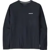 Patagonia Men's Longsleeve P-6 Logo Responsibili-Tee New Navy