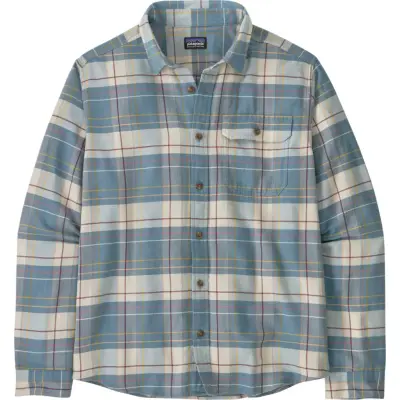 Patagonia Men's L/S Cotton in Conversion LW Fjord Flannel Shirt Raft: Still Blue