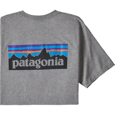 Patagonia Men's P-6 Logo Responsibili-Tee Gravel Heather