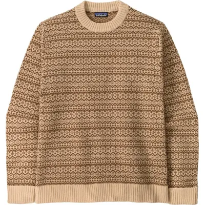 Patagonia Men's Recycled Wool-Blend Sweater Snow Squail: Natural