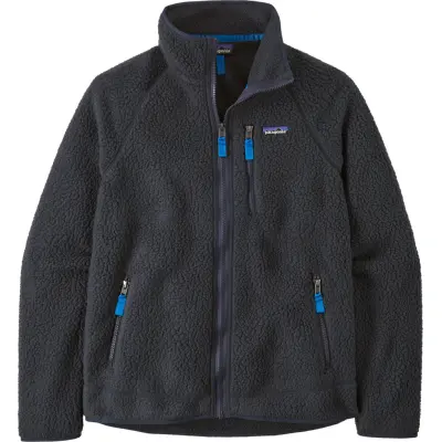 Patagonia Men's Retro Pile Fleece Jacket Pitch Blue W/Endless Blue