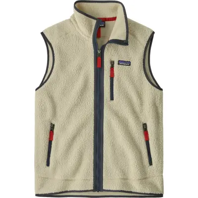 Patagonia Men's Retro Pile Vest Pelican W/smolder Blue