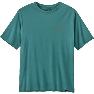 Patagonia M's Cap Cool Daily Graphic Shirt Strataspire: Wetland Blue X-Dye Strataspire: Wetland Blue X-Dye L