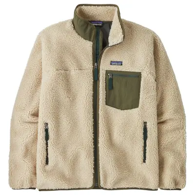 Patagonia M's Classic Retro-X Jkt Dark Natural W/Basin Green Dark Natural w/Basin Green L