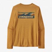 Patagonia M's L/S Cap Cool Daily Graphic Shirt - Waters Boardshort Logo: Pufferfish Gold X-