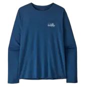 Patagonia M's L/S Cap Cool Daily Shirt -'73 Skyline Clement Blue - Light Clement Blue X-Dye