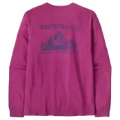Patagonia M's L/S MW Hut Tripper Skyline T-Shirt Amaranth Pink - M