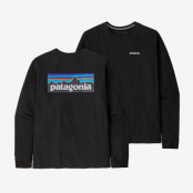 Patagonia M's L/S P-6 Logo Responsibili-Tee Black