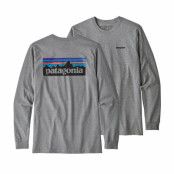 Patagonia M's L/S P-6 Logo Responsibili-Tee Gravel Heather