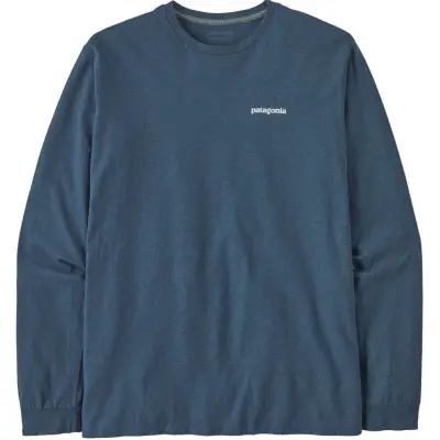 Patagonia M's L/S P-6 Logo Responsibili-Tee Utility Blue