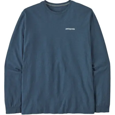 Patagonia M's L/S P-6 Logo Responsibili-Tee Utility Blue