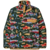 Patagonia M's LW Synch Snap-T P/O Salmon Energy: Old Growth Green