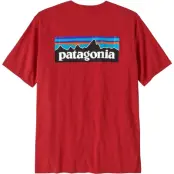 Patagonia M's P-6 Logo Responsibili-Tee Amanita Red Amanita Red M