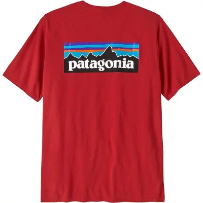 Patagonia M's P-6 Logo Responsibili-Tee Amanita Red - S