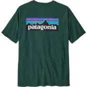 Patagonia M's P-6 Logo Responsibili-Tee Cascade Green Cascade Green M