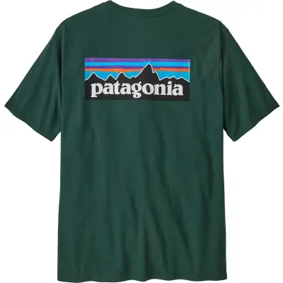 Patagonia M's P-6 Logo Responsibili-Tee Cascade Green - XS