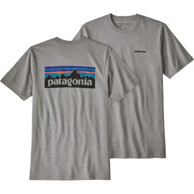 Patagonia M's P-6 Logo Responsibili-Tee Gravel Heather (2019)