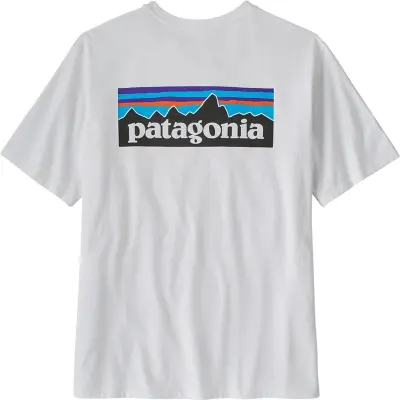 Patagonia M's P-6 Logo Responsibili-Tee White White S