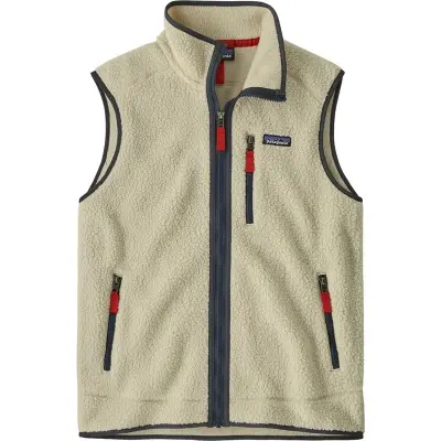 Patagonia M's Retro Pile Vest Pelican W/Smolder Blue - S