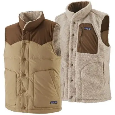 Patagonia M's Reversible Bivy Down Vest Classic Tan