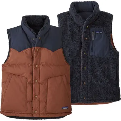 Patagonia M's Reversible Bivy Down Vest Fox Red