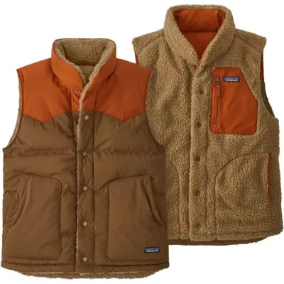 Patagonia M's Reversible Bivy Down Vest Owl Brown