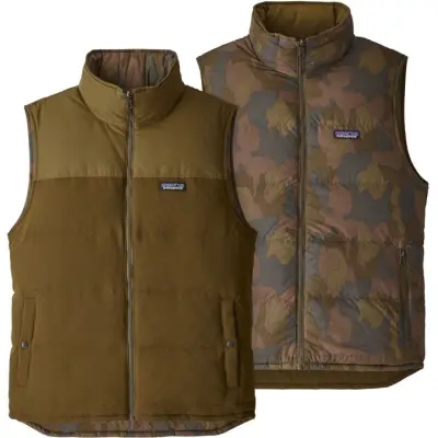 Patagonia M's Reversible Bivy Down Vest Sediment