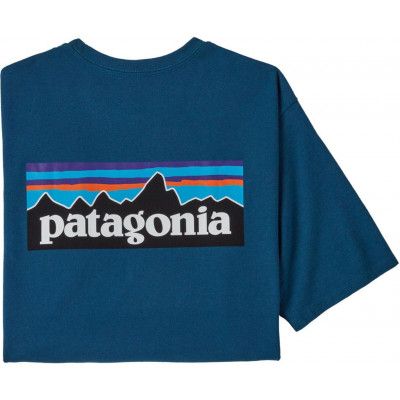 Patagonia P-6 Logo Responsibili-Tee Men Blue/Wavb