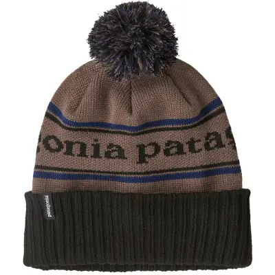 Patagonia Powder Town Beanie Park Stripe: Marlow Brown