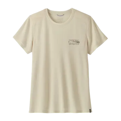 Patagonia W Cap Cool Trail Shirt - Stratapeaks Dyno White