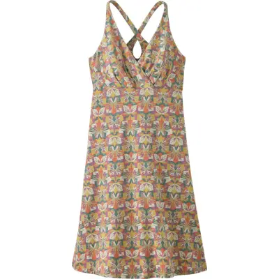 Patagonia Women's Amber Dawn Dress Butterfly Geo: Weathered Stone