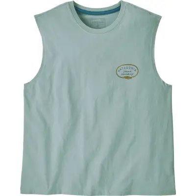 Patagonia Women's Clean Climb Roots Boxy Organic Tank Thermal Blue