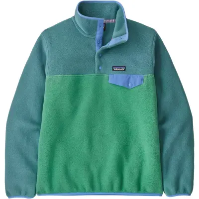 Patagonia Women's Lightweight Synchilla Snap-T Fleece Pullover Heartleaf Green