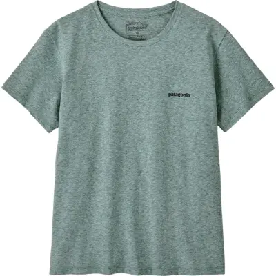 Patagonia Women's P-6 Logo Responsibili-Tee Blue Sage