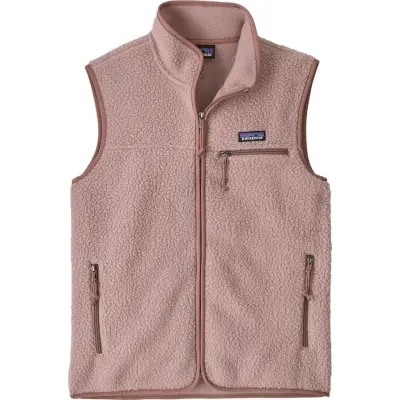 Patagonia Women's Retro Pile Fleece Vest Stingray Mauve