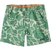 Patagonia W's Baggies Shorts - 5 in. Bees And Flowers: Heartleaf Green