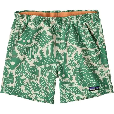 Patagonia W's Baggies Shorts - 5 in. Bees And Flowers: Heartleaf Green Bees and Flowers: Heartleaf Green S